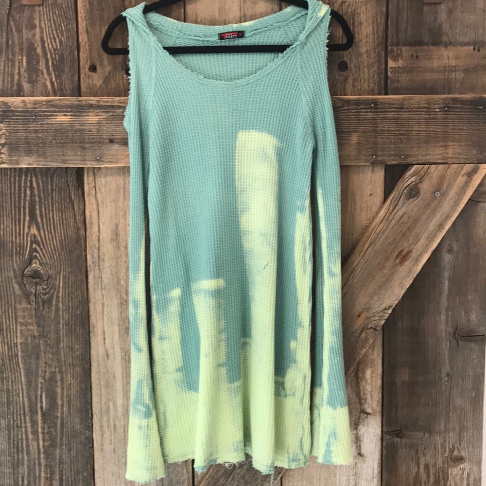 Hooded Waffle Tunic